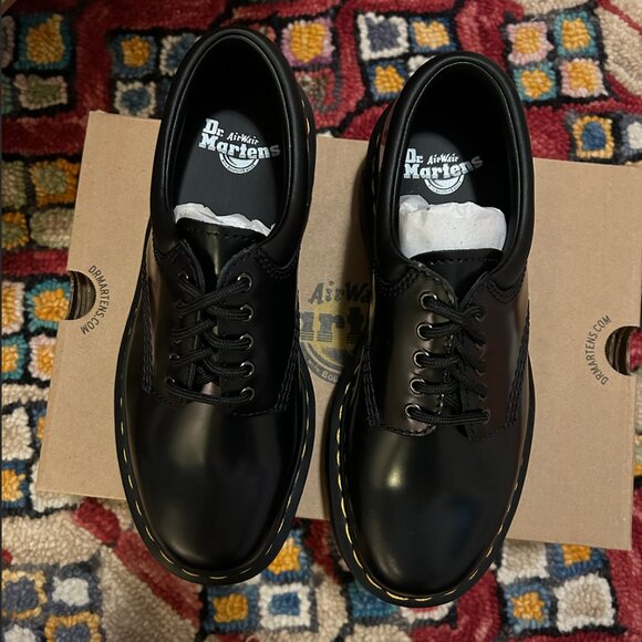 Dr. Martens Leather Platform Oxfords - Picture 4 of 5